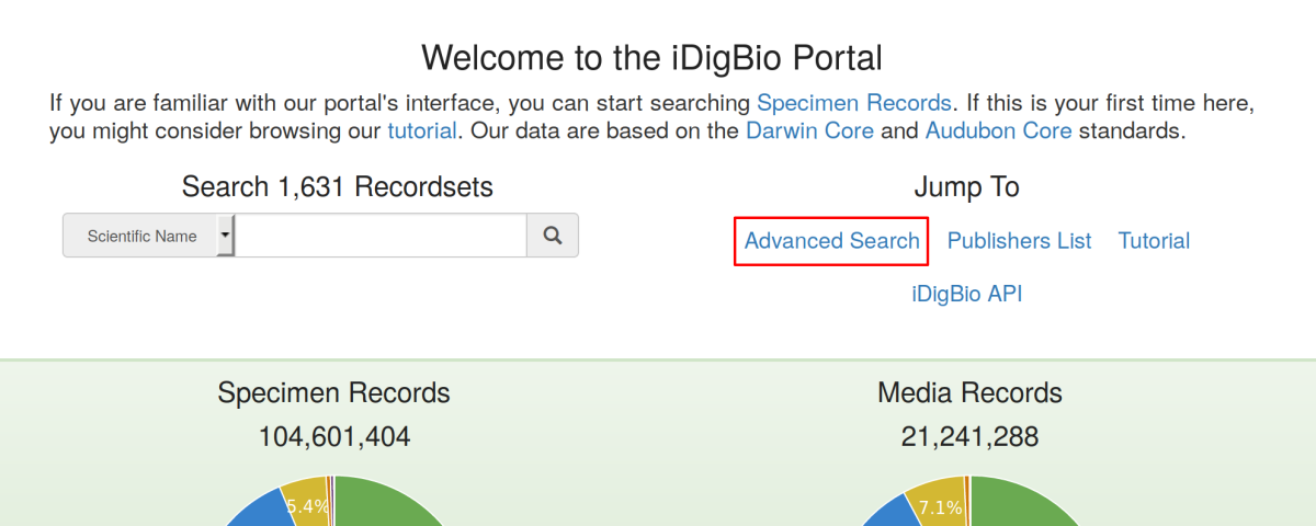 idigbio advanced search